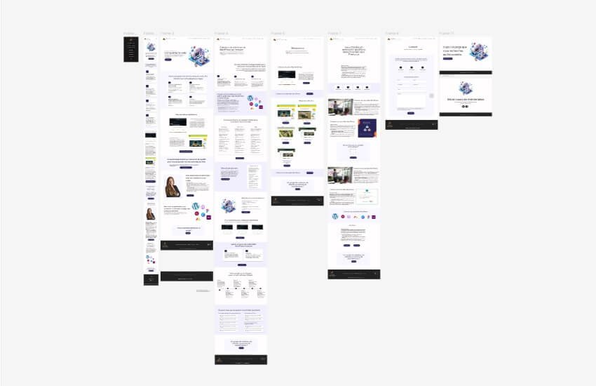 Capture d'écran d'un exemple de maquette Figma