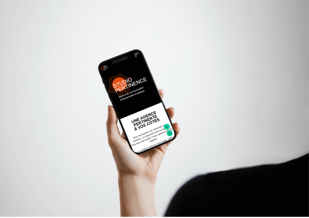 image version mobile site web studio pertinence